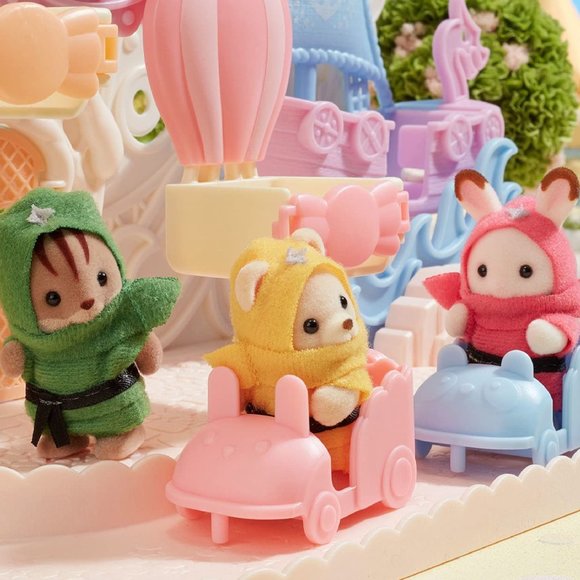 Calico Critters Baby NINJA Limited Edition 35th Anniversary Sylvania Set of 3 - Picture 6 of 8